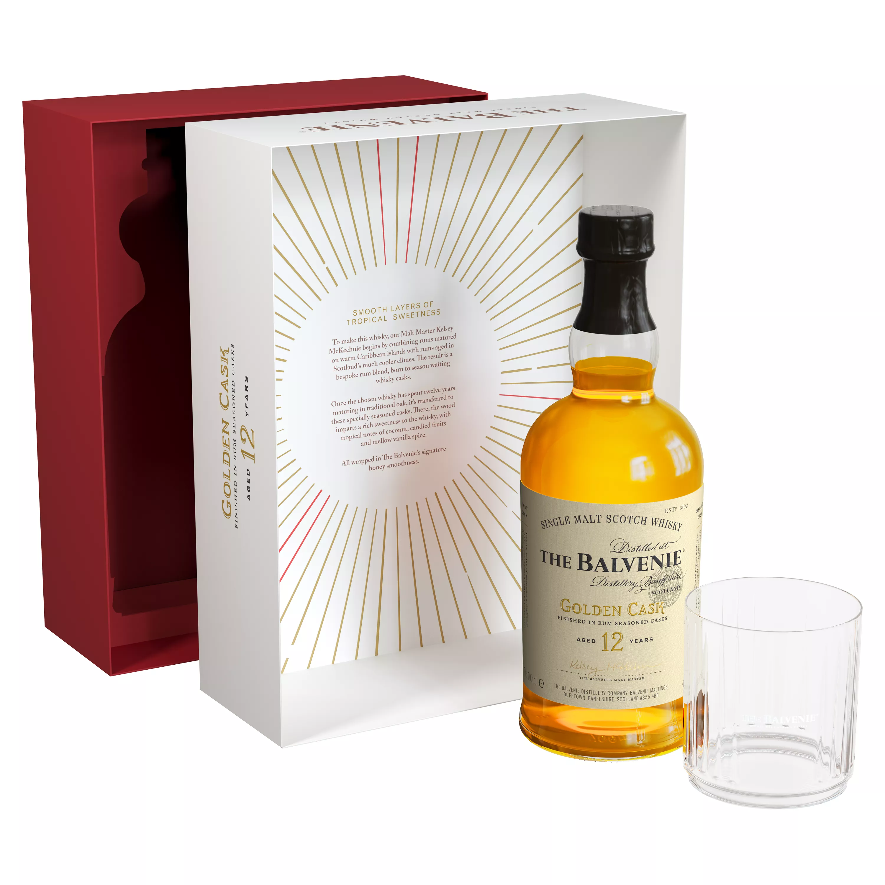 BALVENIE 12 GOLDEN RUM CASK LIMITED EDITION LNY GIFT PACK