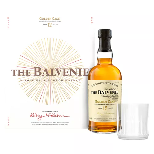 BALVENIE 12 GOLDEN RUM CASK LIMITED EDITION LNY GIFT PACK