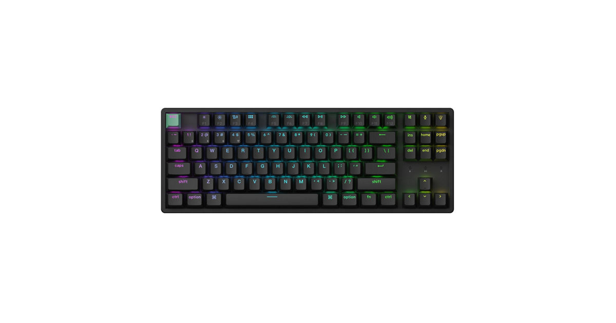 KEYCHRON K8 HE 80%TKL, 87 KEY, BLACK FULL ASSEMBLED, RGB, HOT-SWAP ...