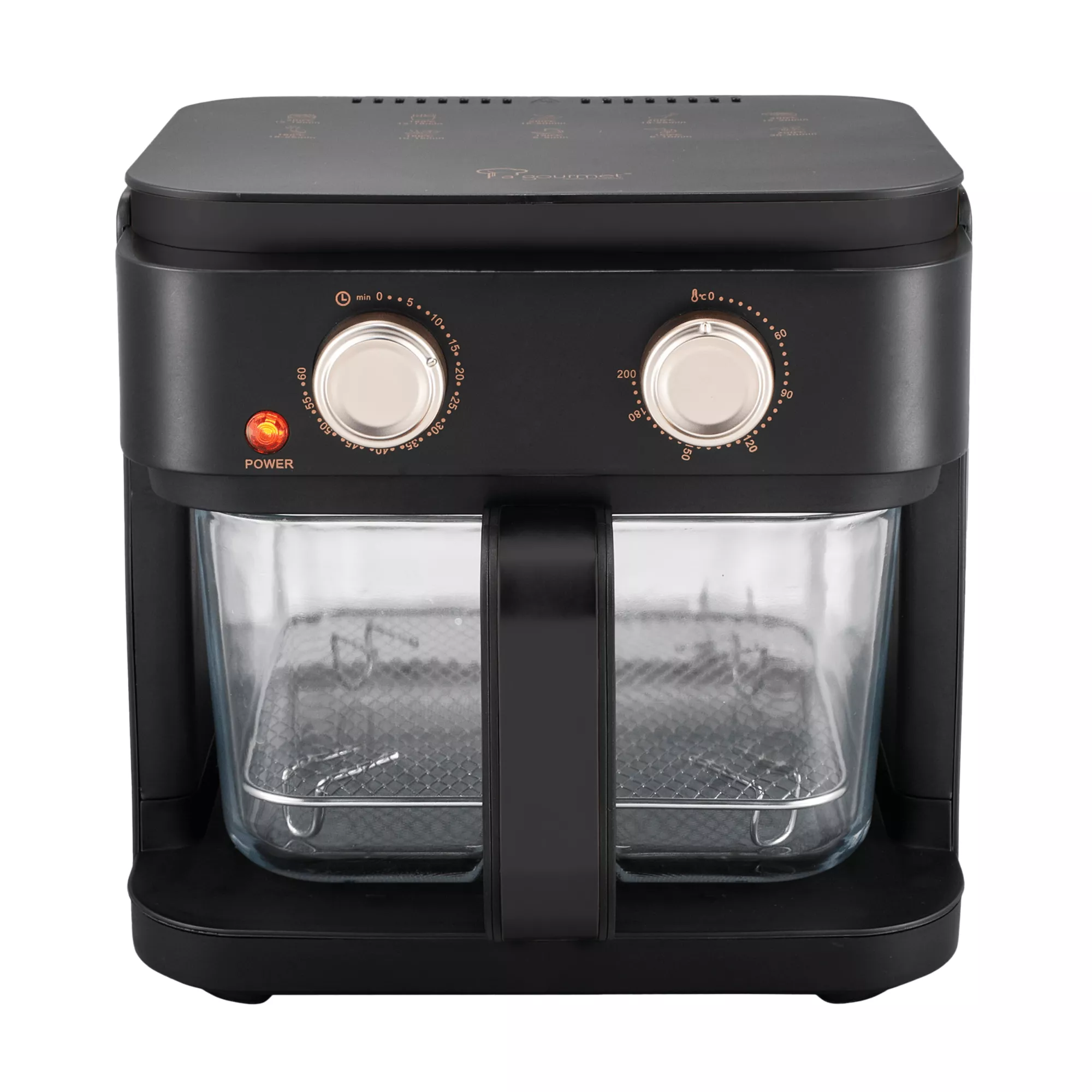 LA GOURMET 5.5L CRYSTALLINE AIR FRYER - MATTE BLACK