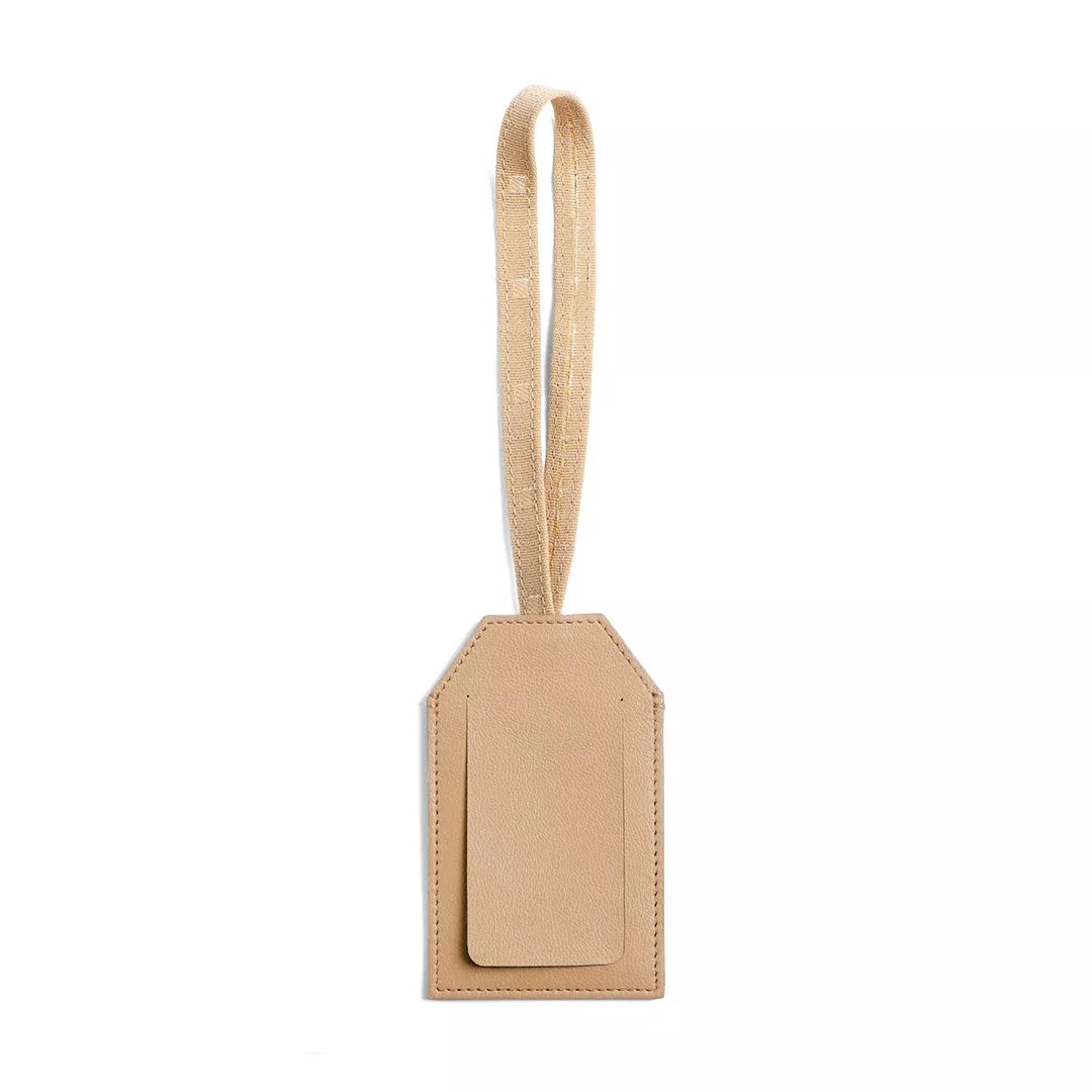 UPCYCLED LUGGAGE TAG BY BYND ARTISAN X SINGAPORE AIRLINES - KHAKI