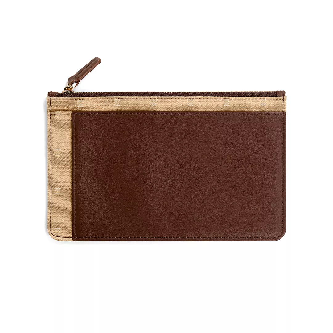 UPCYCLED TRAVEL DOCUMENT POUCH BY BYND ARTISAN X SINGAPORE AIRLINES