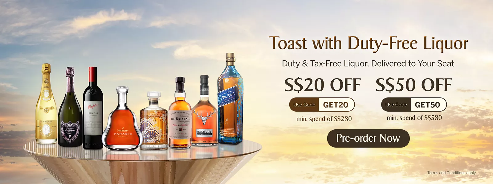 KrisShop Toast with Duty-Free Liquor