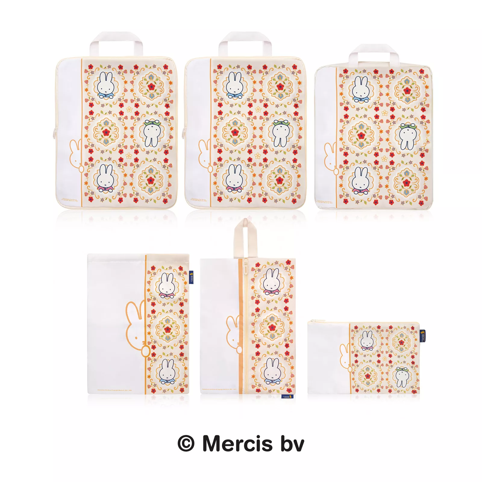 6PCS PACKING CUBES BY MIFFY X SINGAPORE AIRLINES