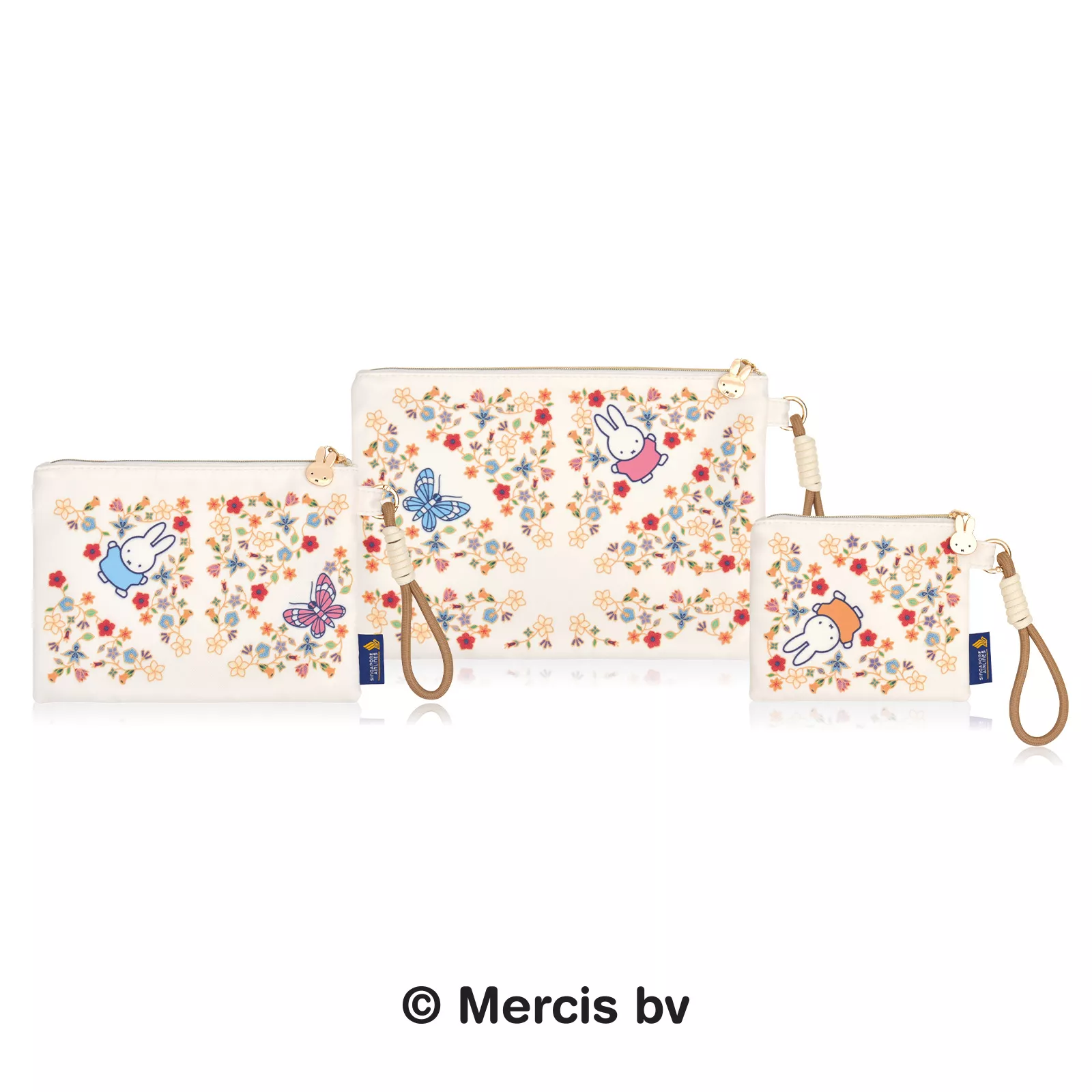 TRAVEL POUCH 3PCS BY MIFFY X SINGAPORE AIRLINES