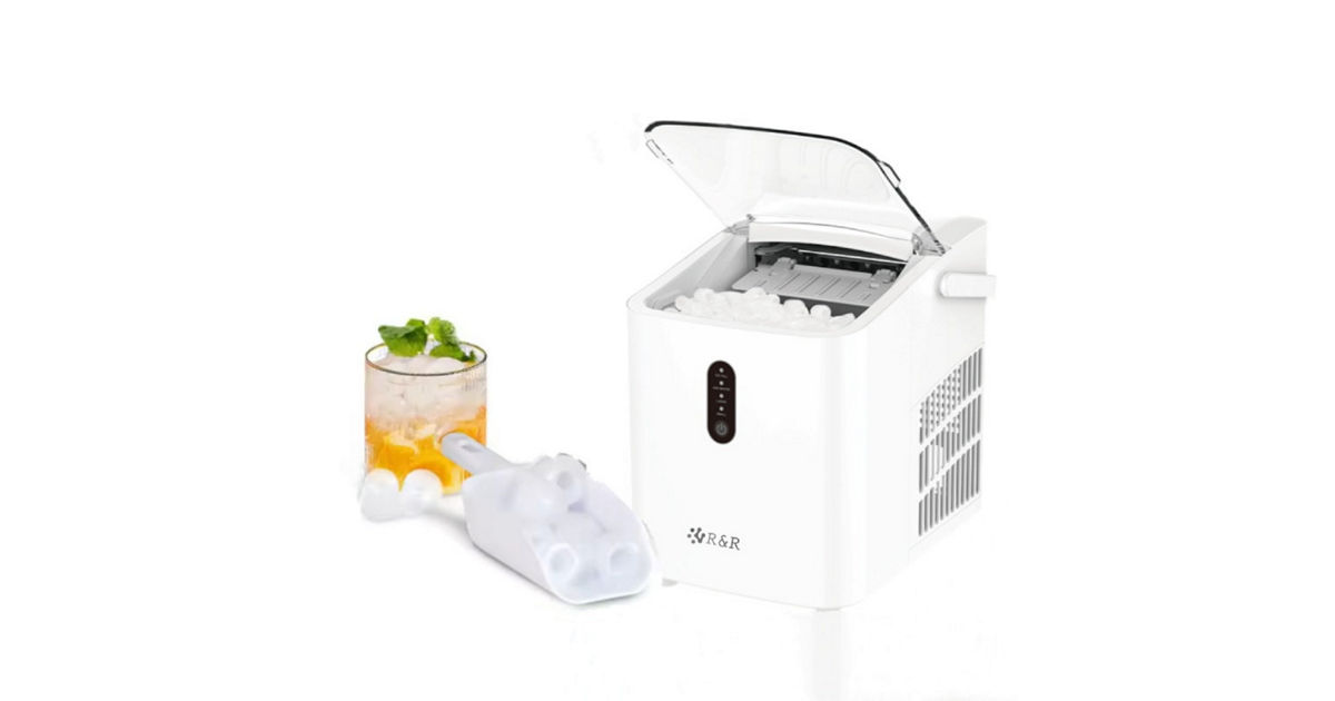 R&R ICE MAKER HOME AUTOMATIC SELF CLEANING PORTABLE ELECTRIC ICE ...