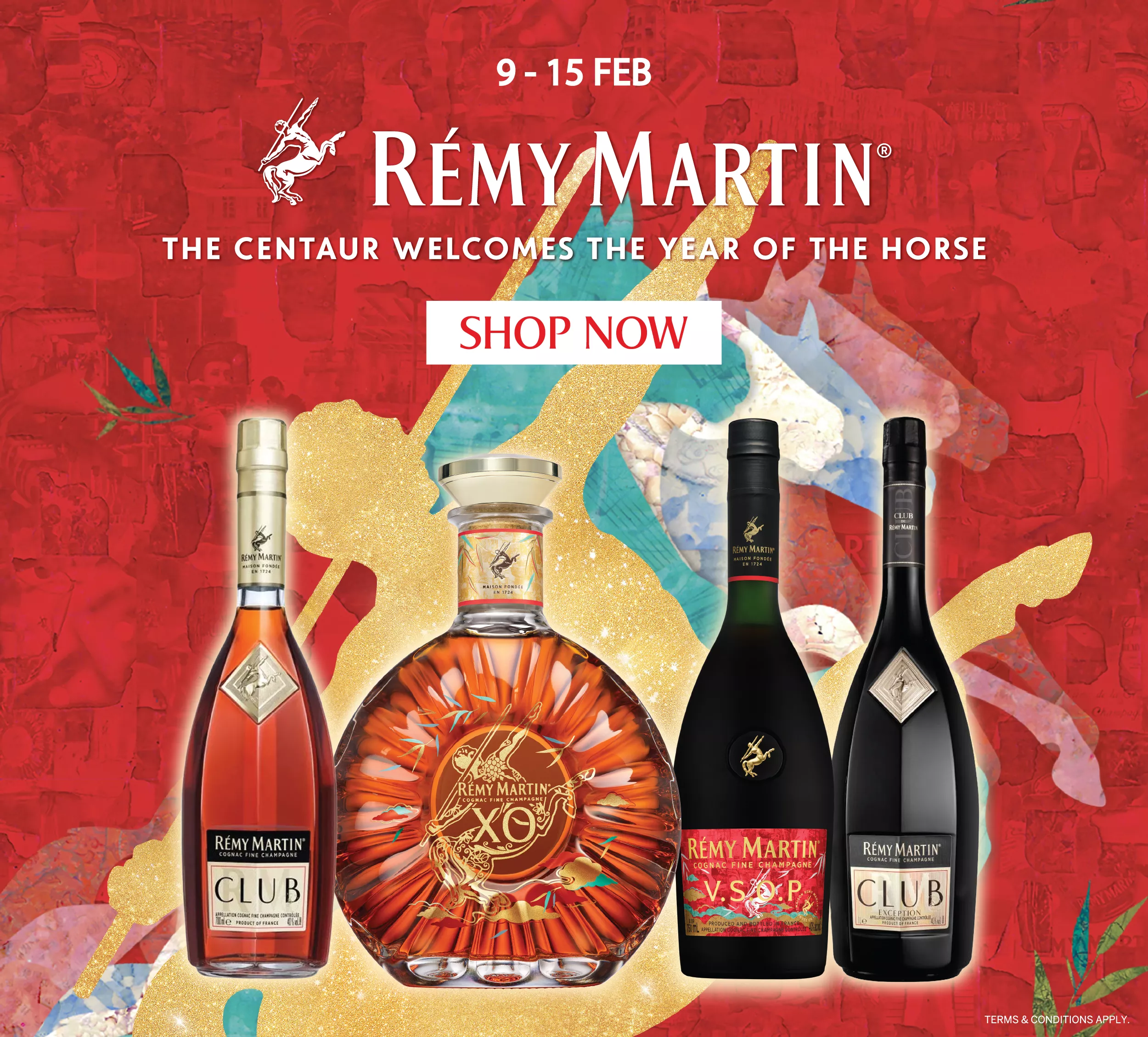 REMY MARTIN VSOP LUNAR NEW YEAR HORSE 1L