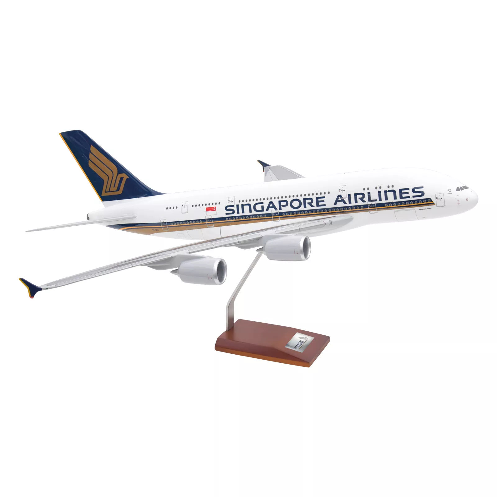 AIRBUS A380-800 9V-SKZ FIBER-GLASS AIRCRAFT MODEL SCALE 1:100