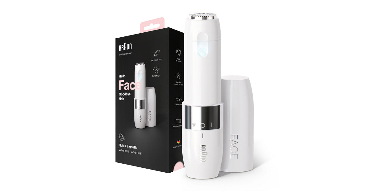 BRAUN FACE MINI HAIR REMOVER FS1000 WITH SMARTLIGHT (WHITE) | KRISSHOP ...