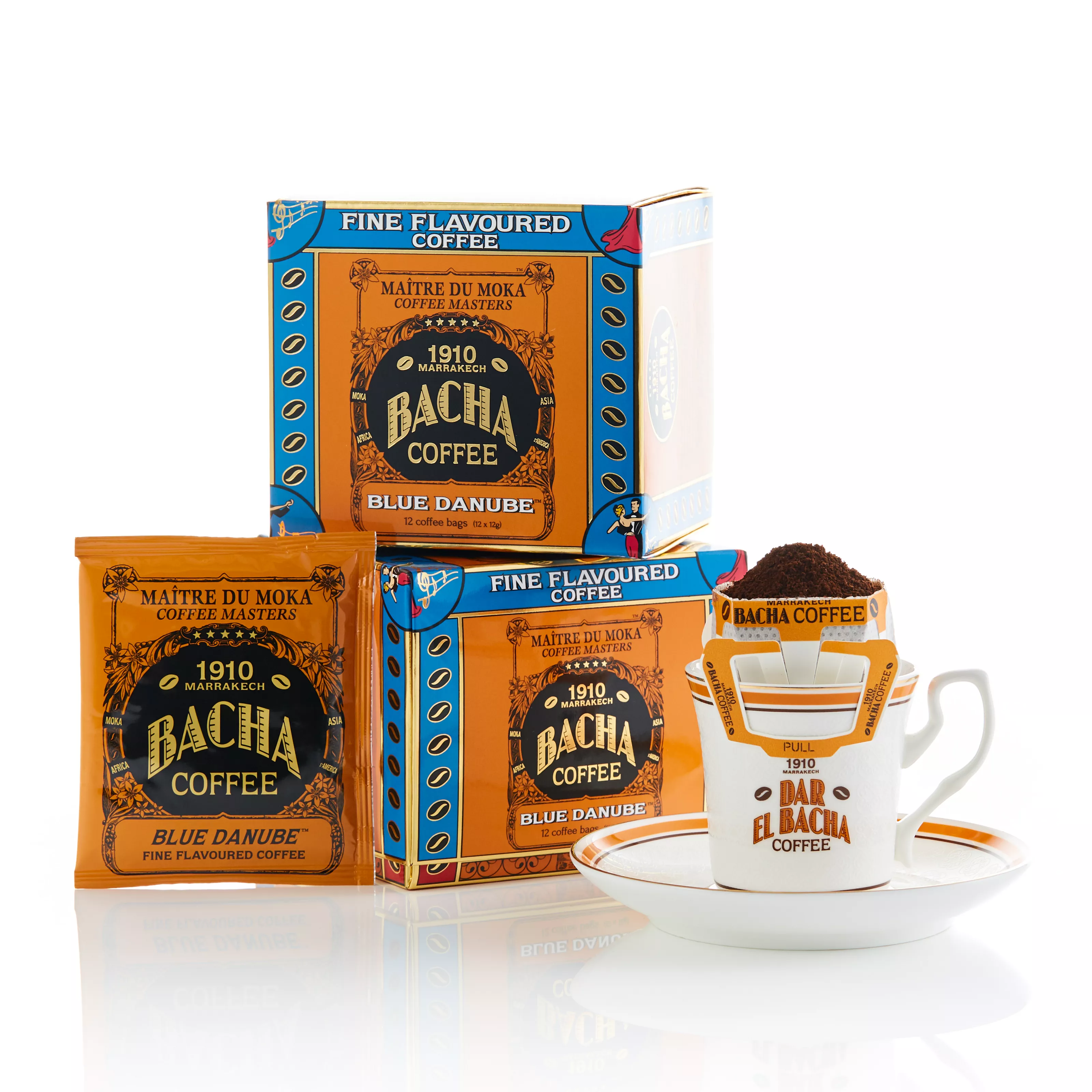 BACHA COFFEE BLUE DANUBE - FINE FLAVOURED COFFEE BAGS