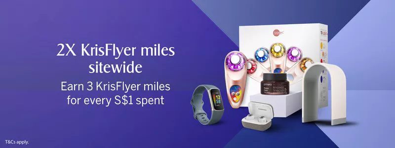 KrisShop Fabulous Deals 2X KrisFlyer Miles