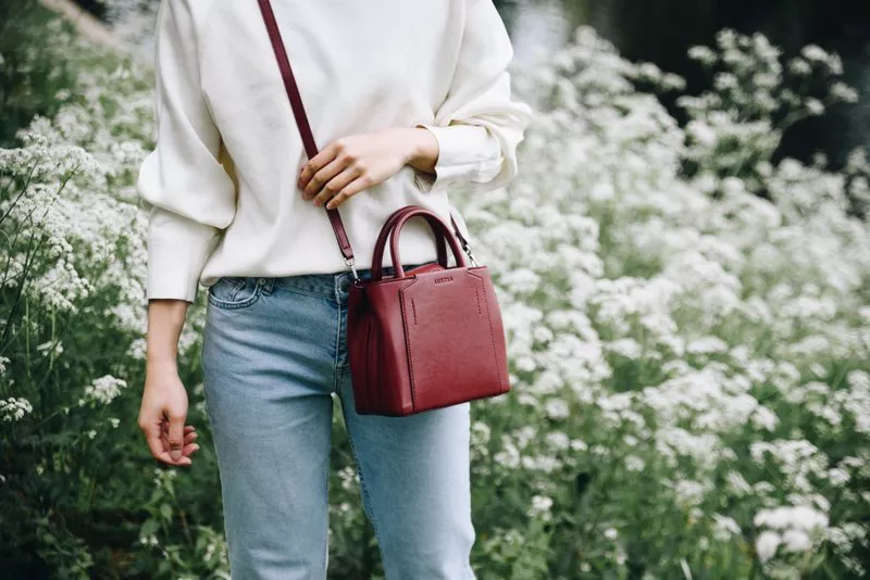LUXTRA London Mini handbag made from Desserto