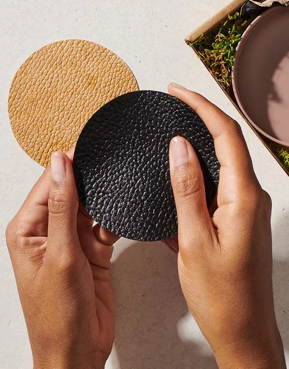 Swatches of MYLO ™ vegan