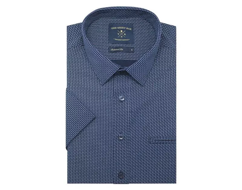 Short Sleeve Shirt with navy circle
