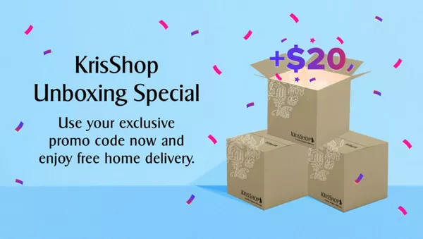 KrisShop Unboxing Special - S$20 off S$150