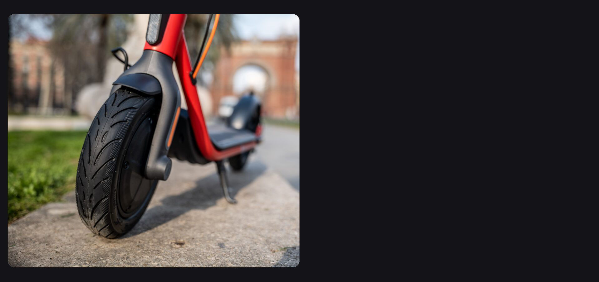 Safety and comfort thanks to the large tyres