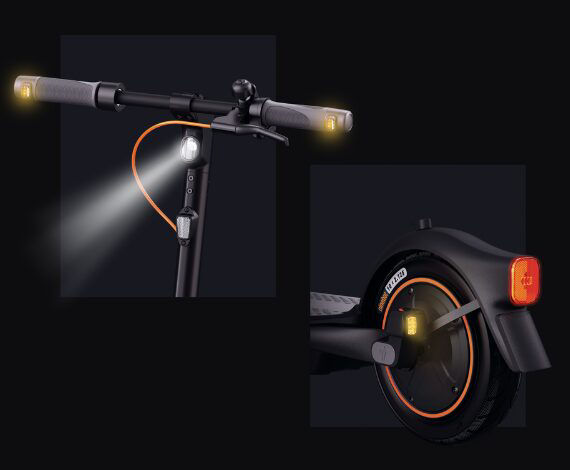Lights, reflectors and new built-in indicators: everything for your safety!