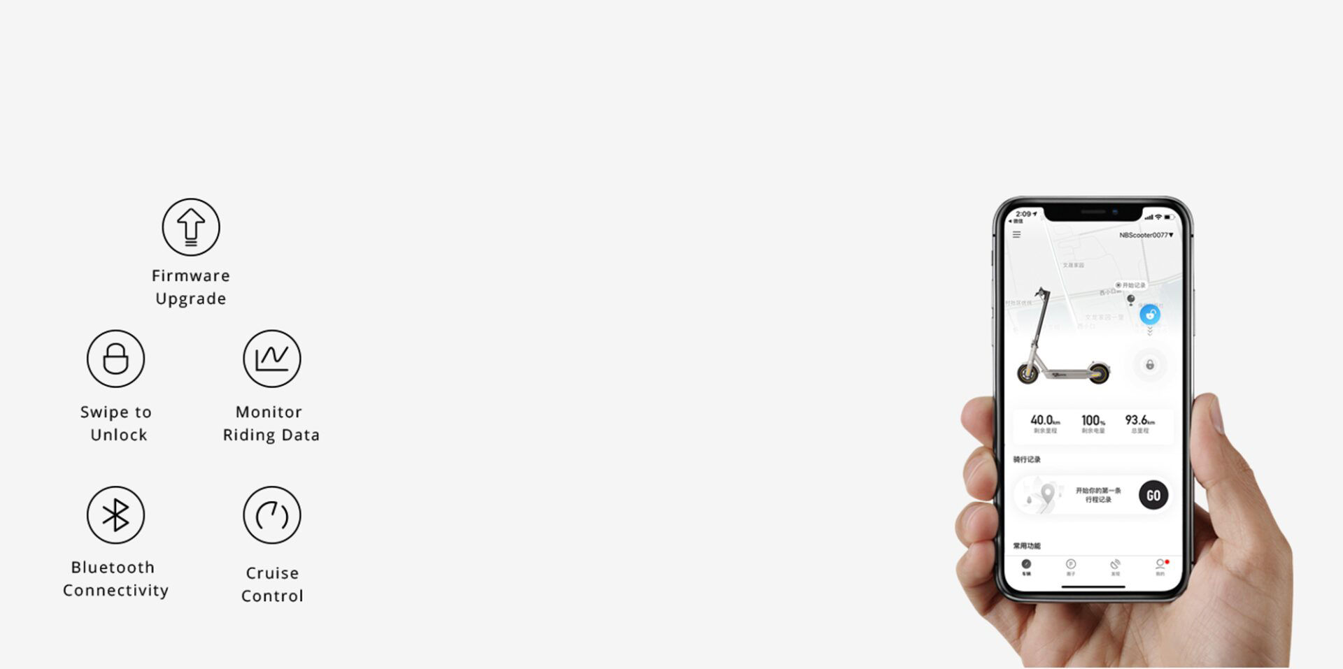 Segway-Ninebot APP-verbinding