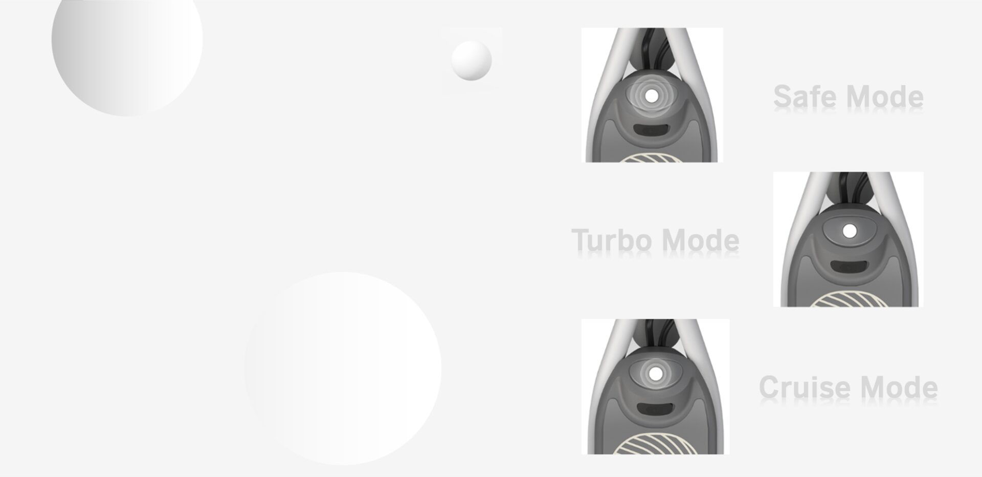 3 riding modes for every kid's level