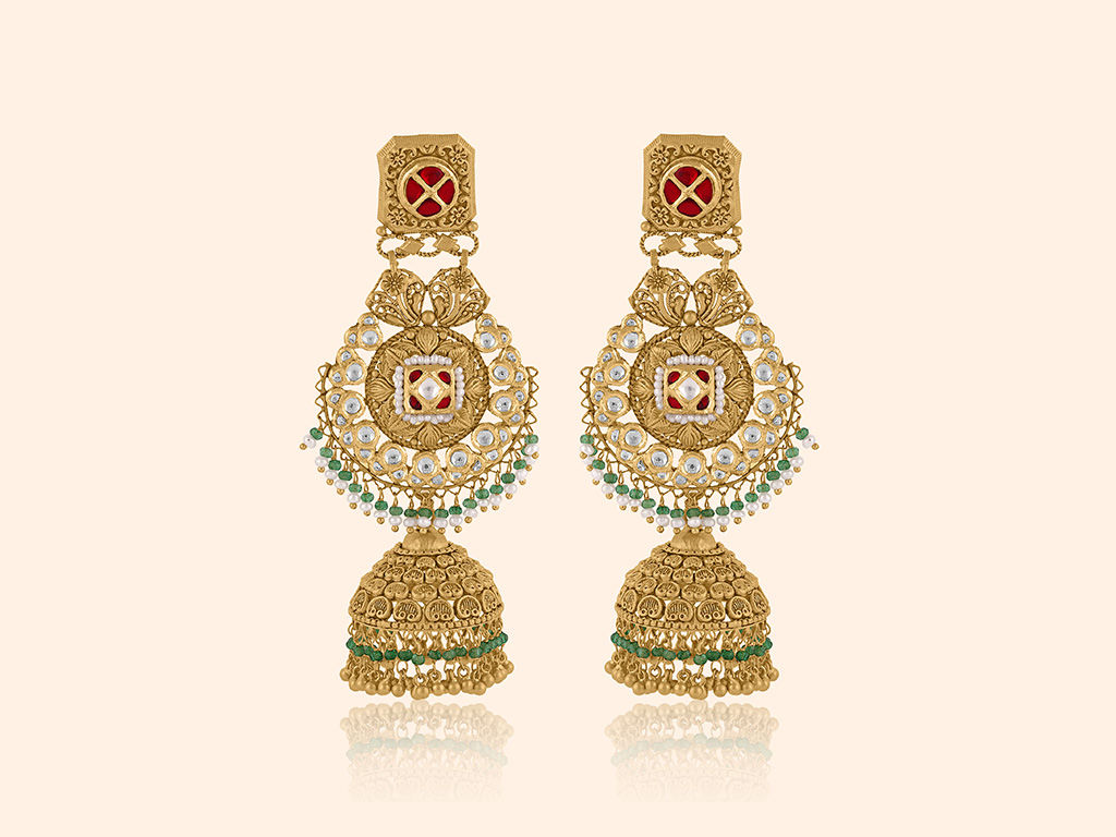 Maharani Gold Earrings