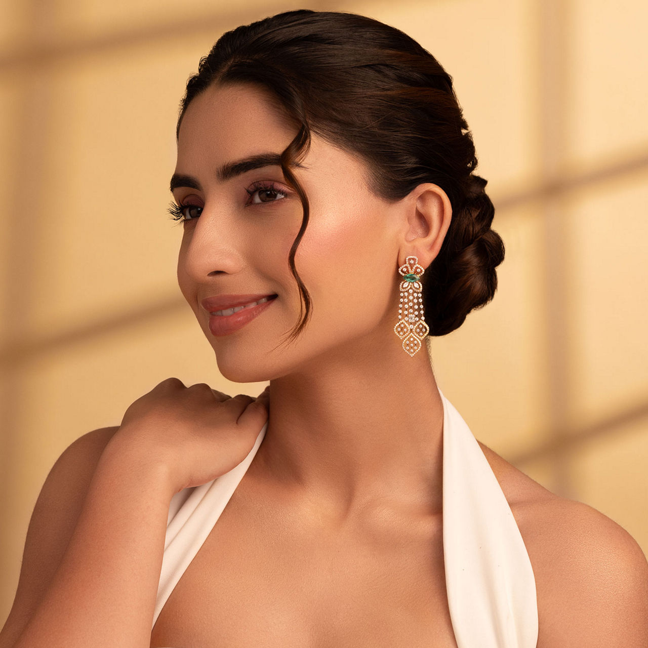 Diamond Tide Drop Earrings