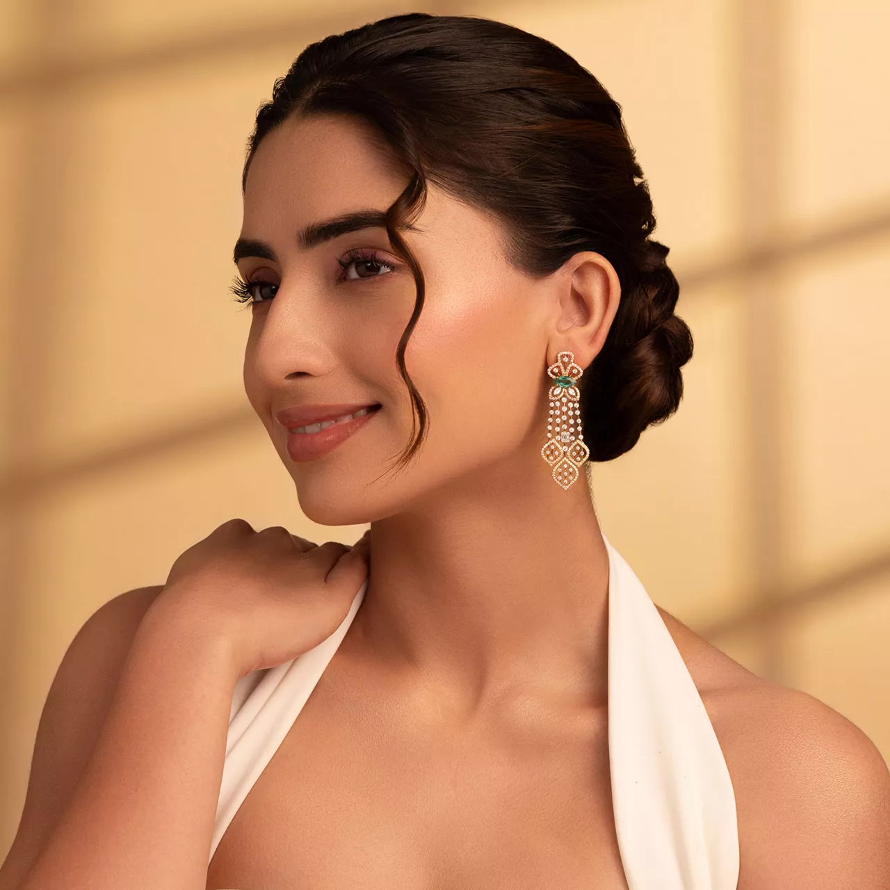Diamond Tide Drop Earrings
