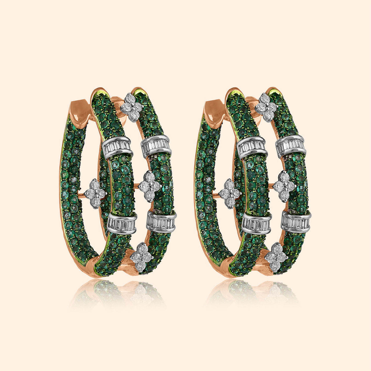 Alya Diamond Hoop Earrings