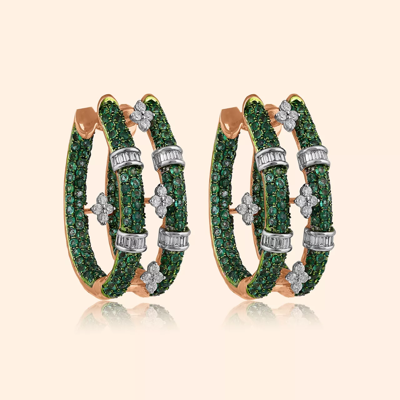 Alya Diamond Hoop Earrings