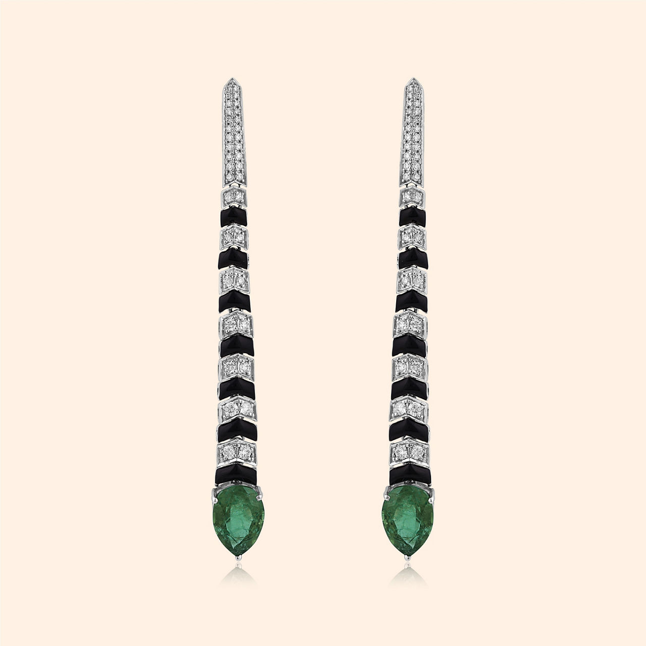 Antares Diamond Drop Earrings