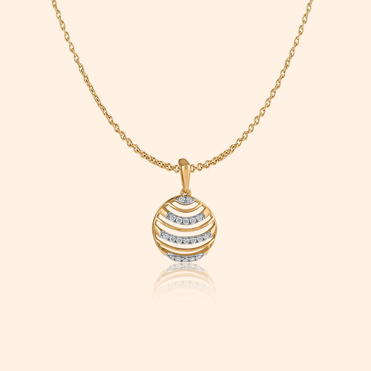 Zenith Sphere Diamond Pendant By Indriya - Aditya Birla Jewellery