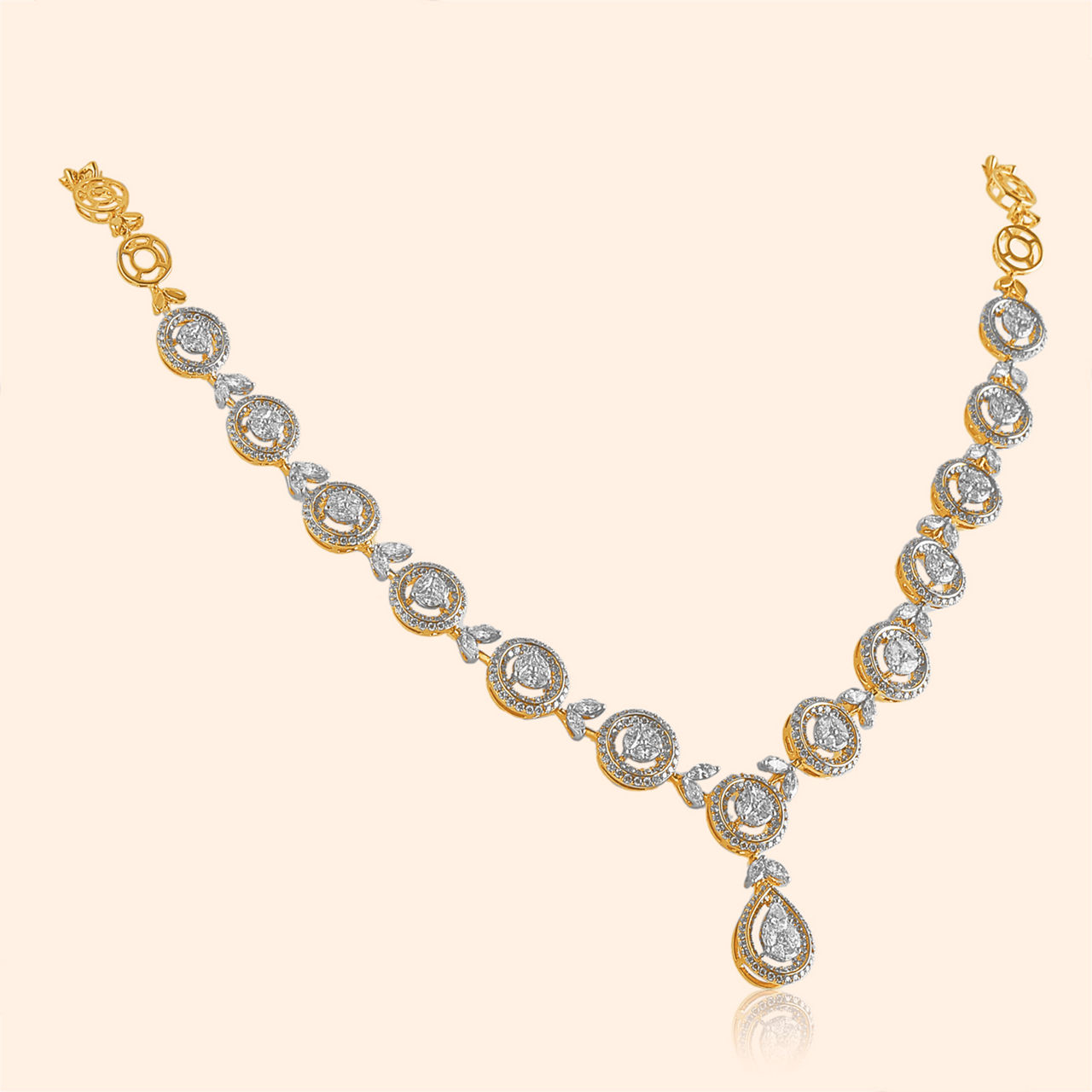 Jugnu Diamond Necklace By Indriya Aditya Birla Jewellery