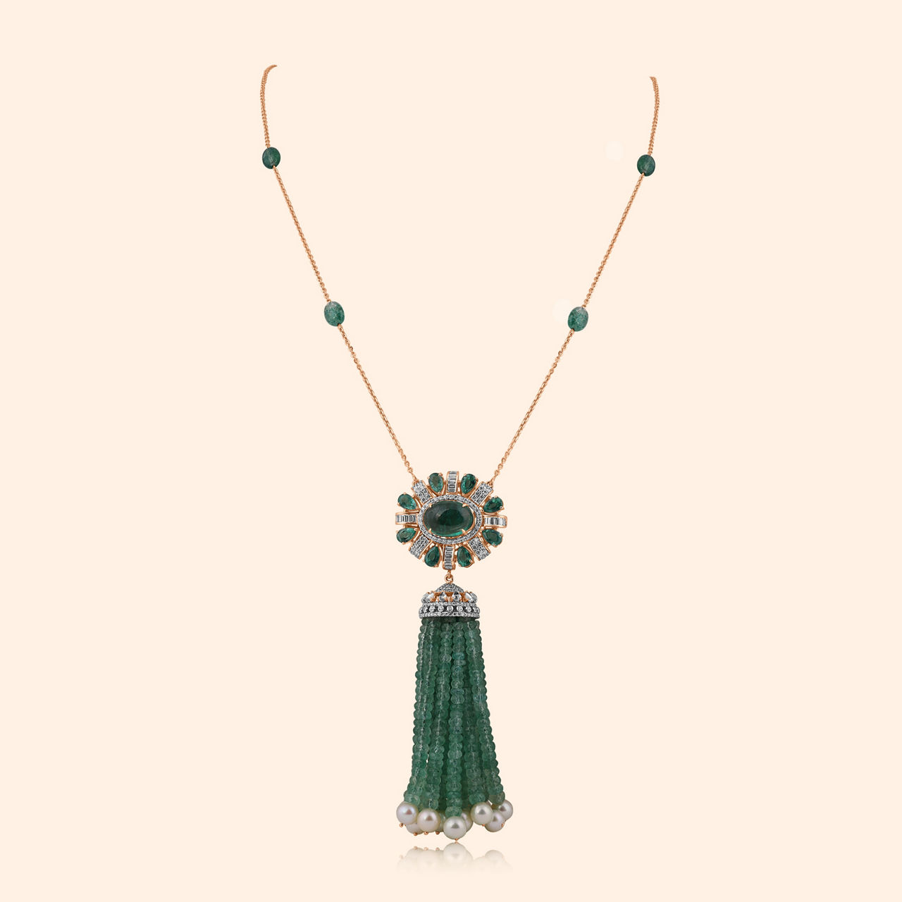 Tara Long Diamond Necklace