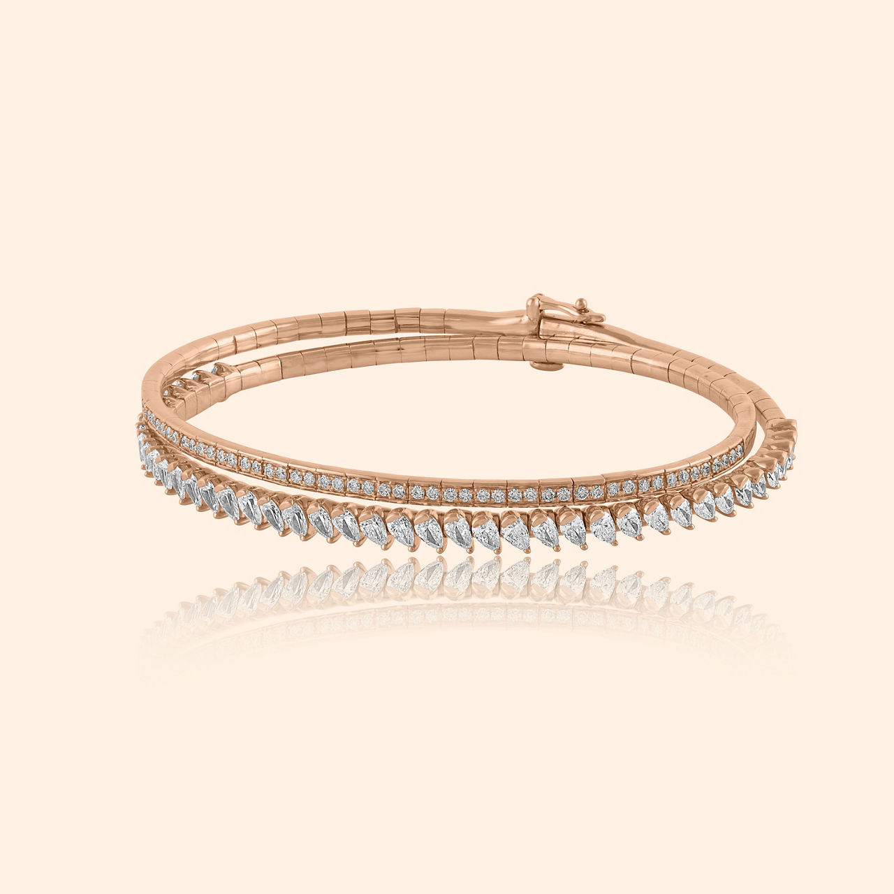 Elisa Diamond Bangle By Indriya - Aditya Birla Jewellery