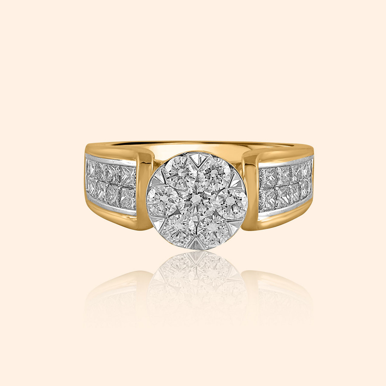 Blossom’s Path Diamond Gold Ring By Indriya - Aditya Birla Jewellery