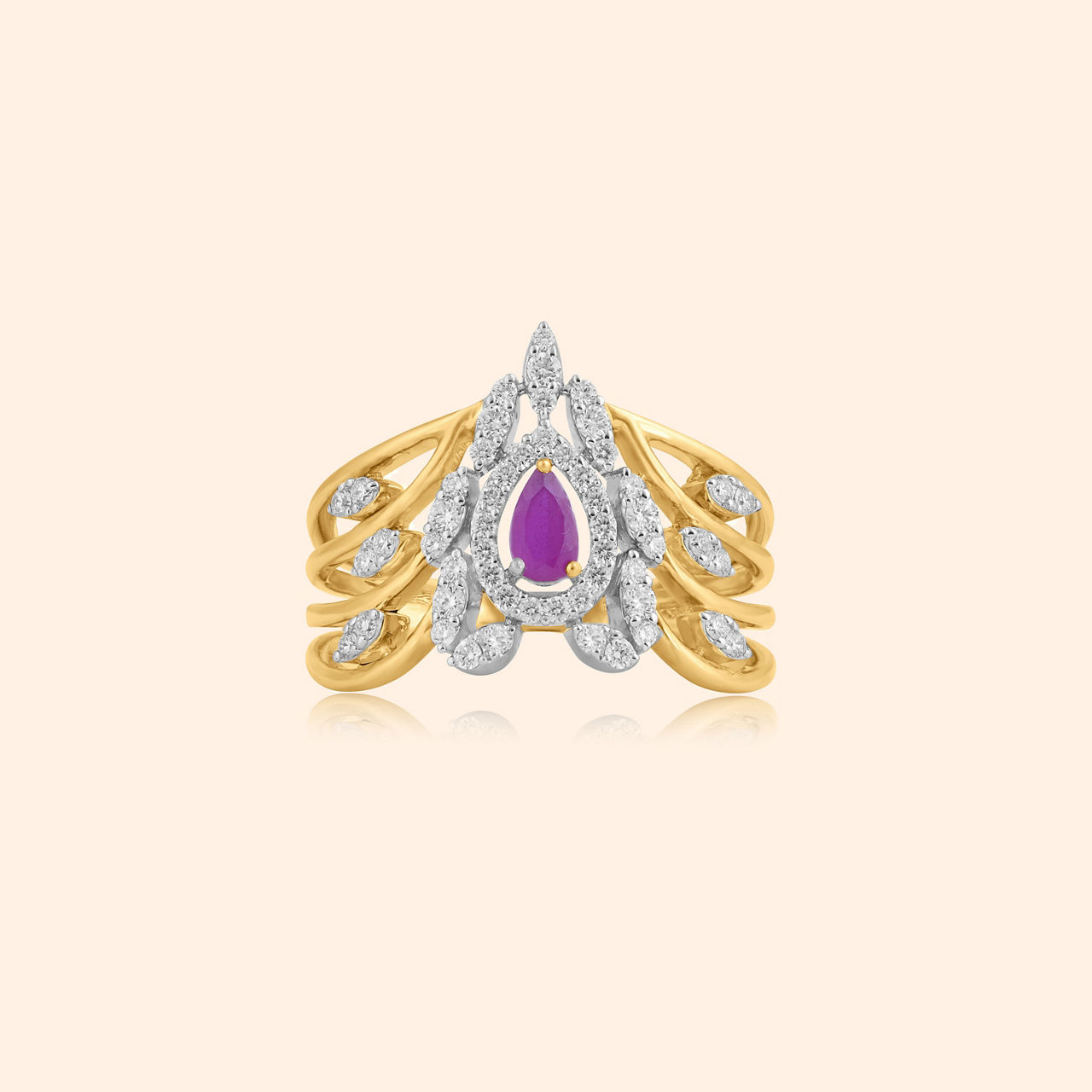 Oorja Diamond Ring By Indriya - Aditya Birla Jewellery