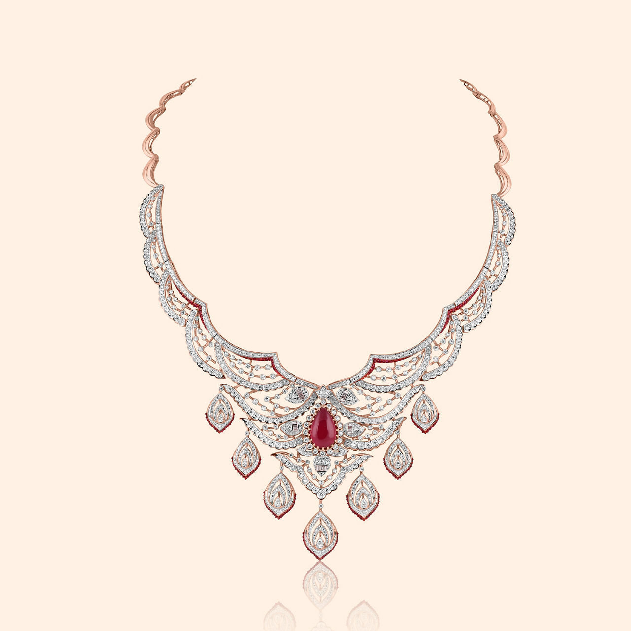 Pushpanjali Diamond Necklace