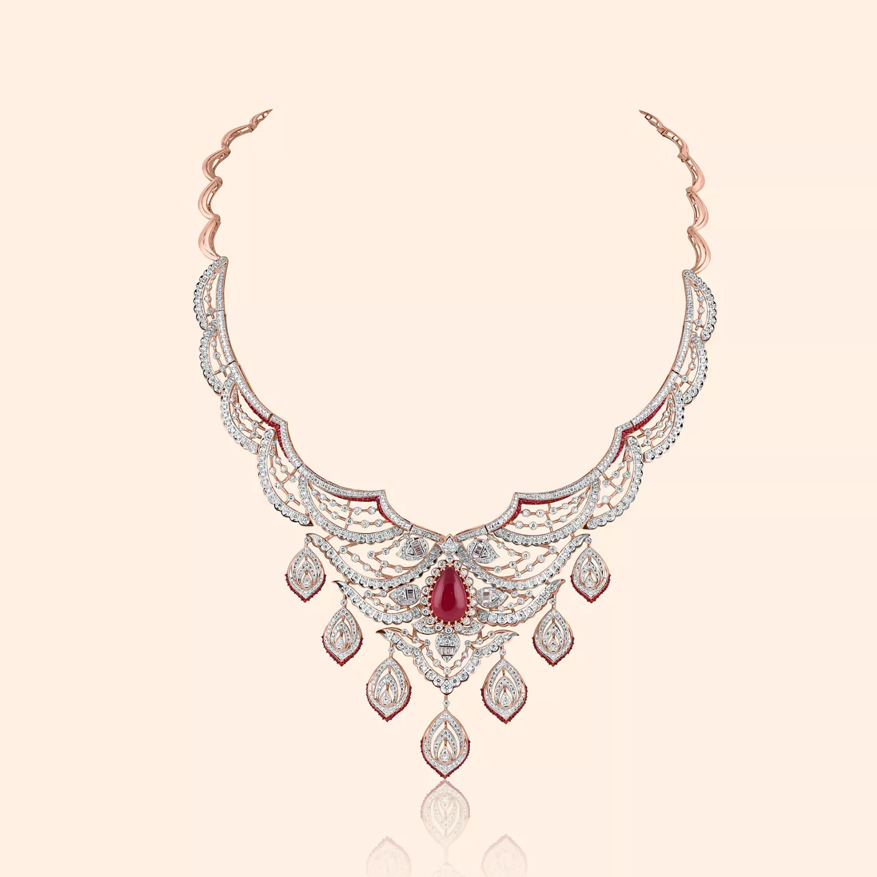 Pushpanjali Diamond Necklace