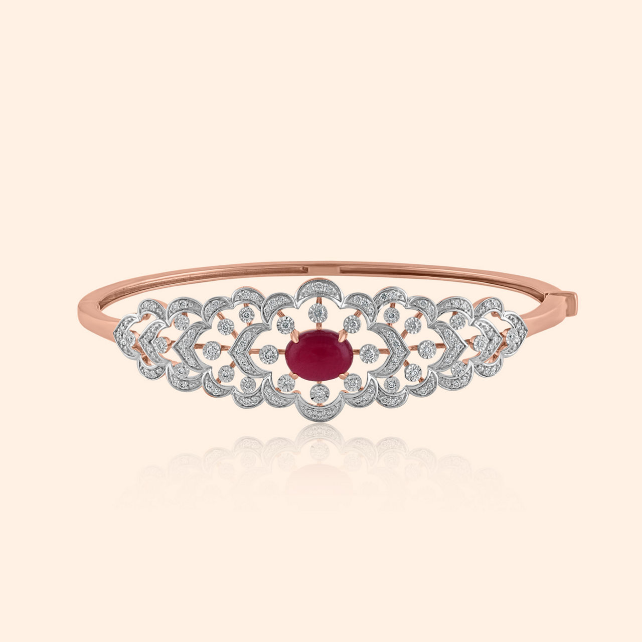 Petal Radiance Diamond Bangle
