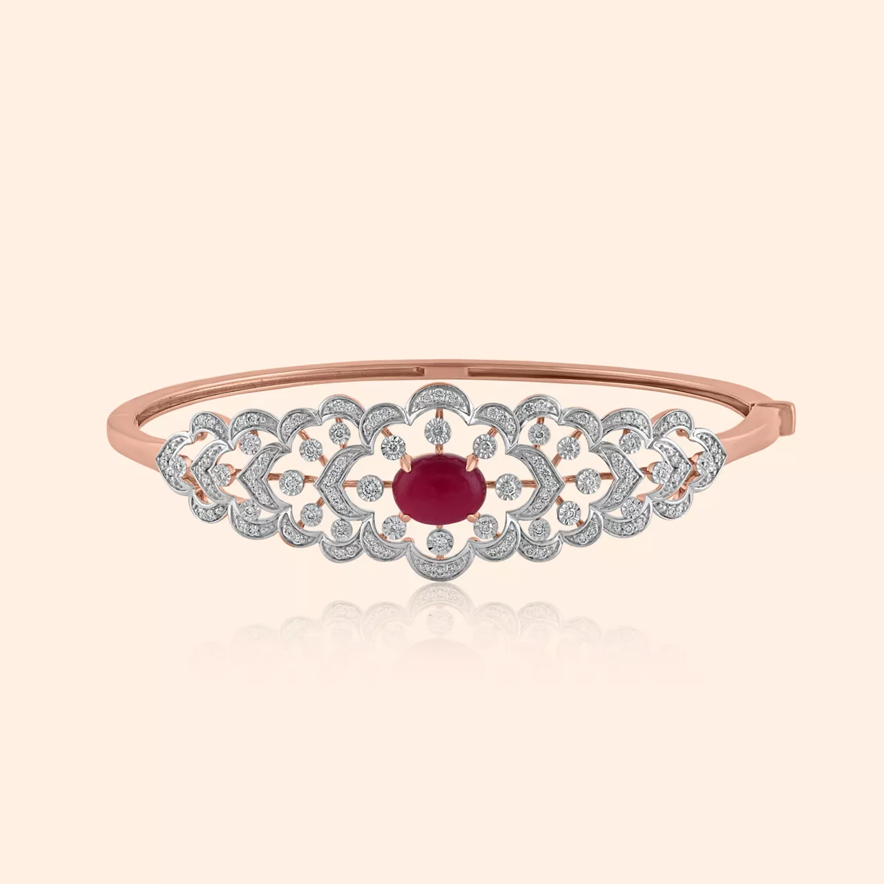 Petal Radiance Diamond Bangle