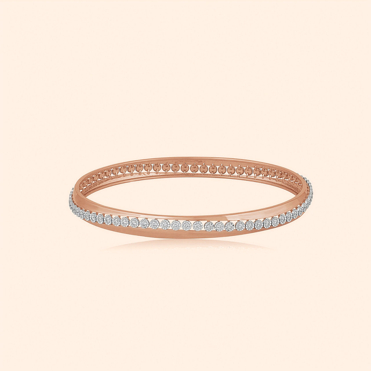 Amolika Diamond Studded Bangle By Indriya - Aditya Birla Jewellery