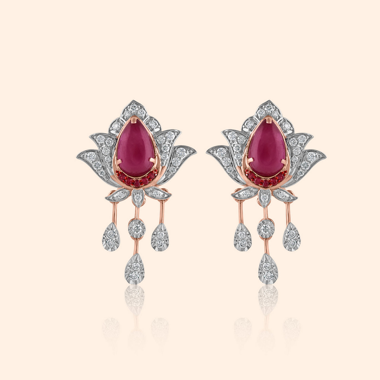 Roselique Diamond Drop Earrings