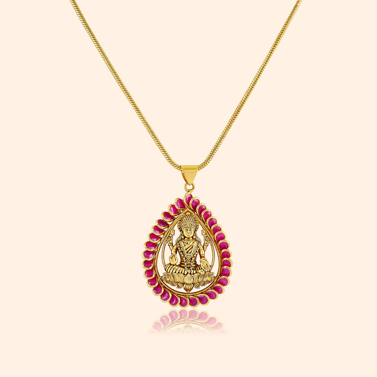 Divyara Lakshmi Gold Pendant