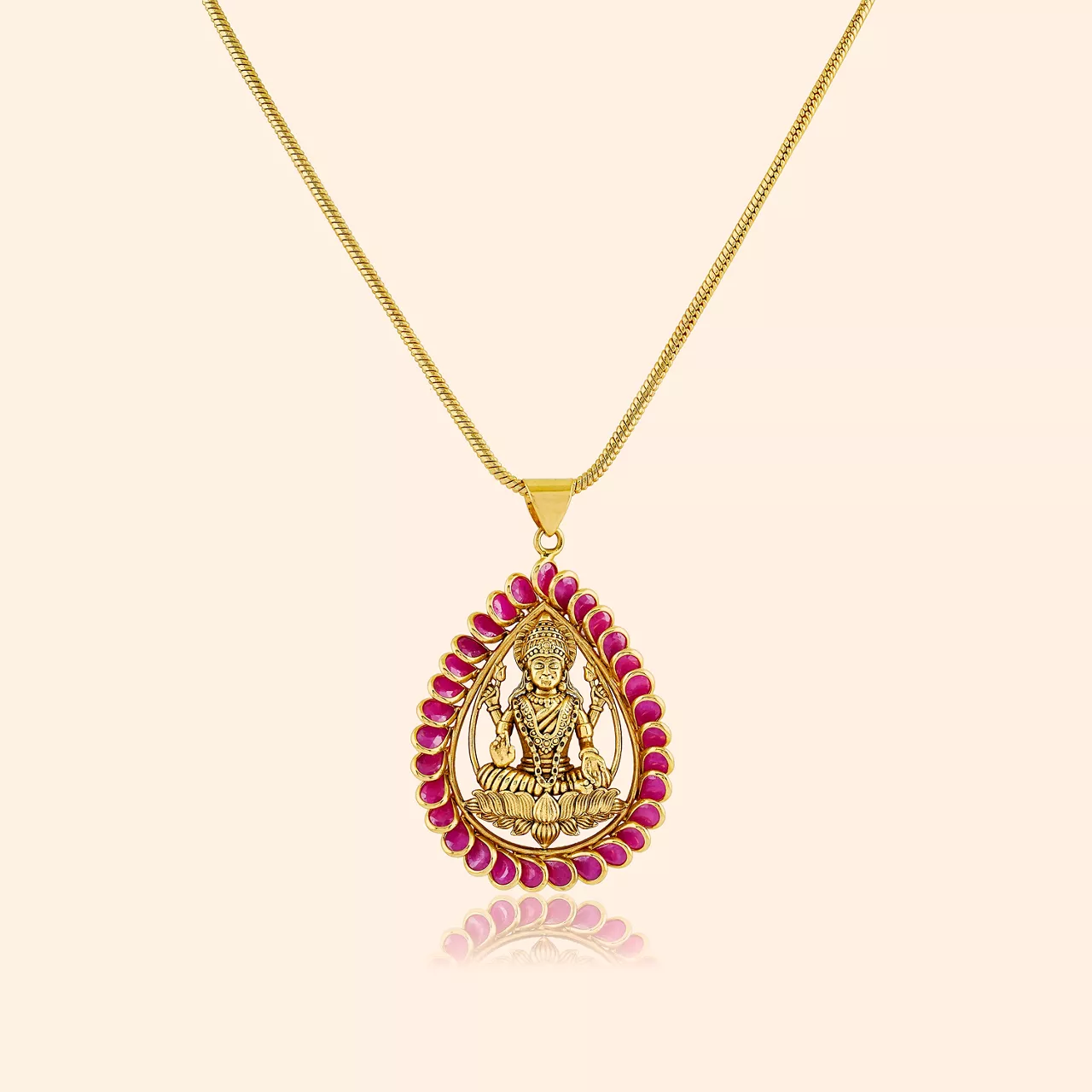 Divyara Lakshmi Gold Pendant