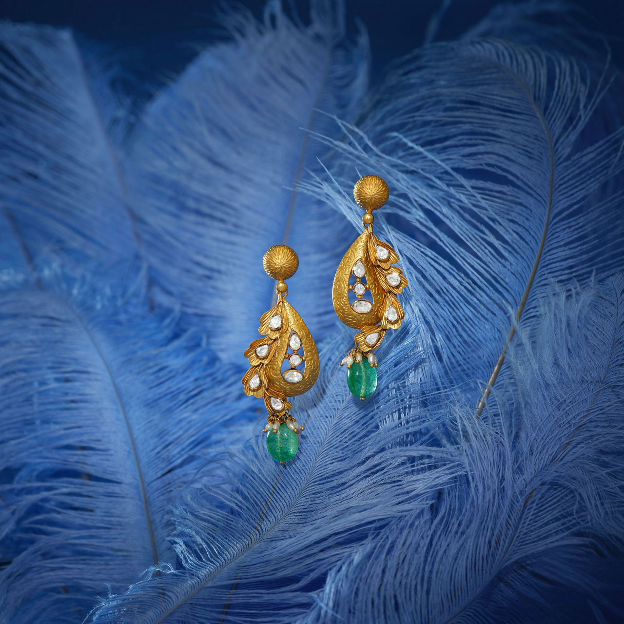 Fiorina Gold Drop Earrings