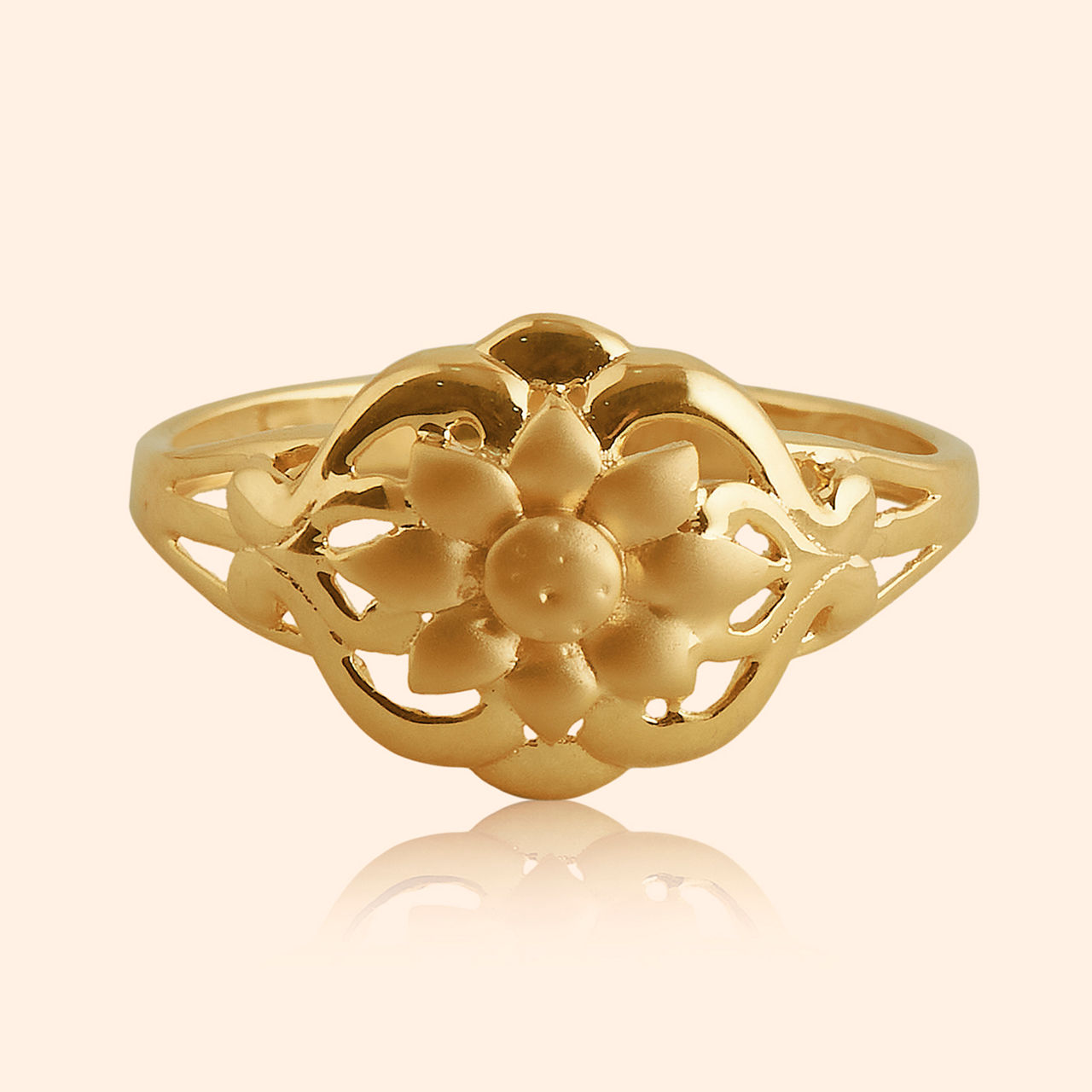 Sunehari Gold Ring By Indriya - Aditya Birla Jewellery