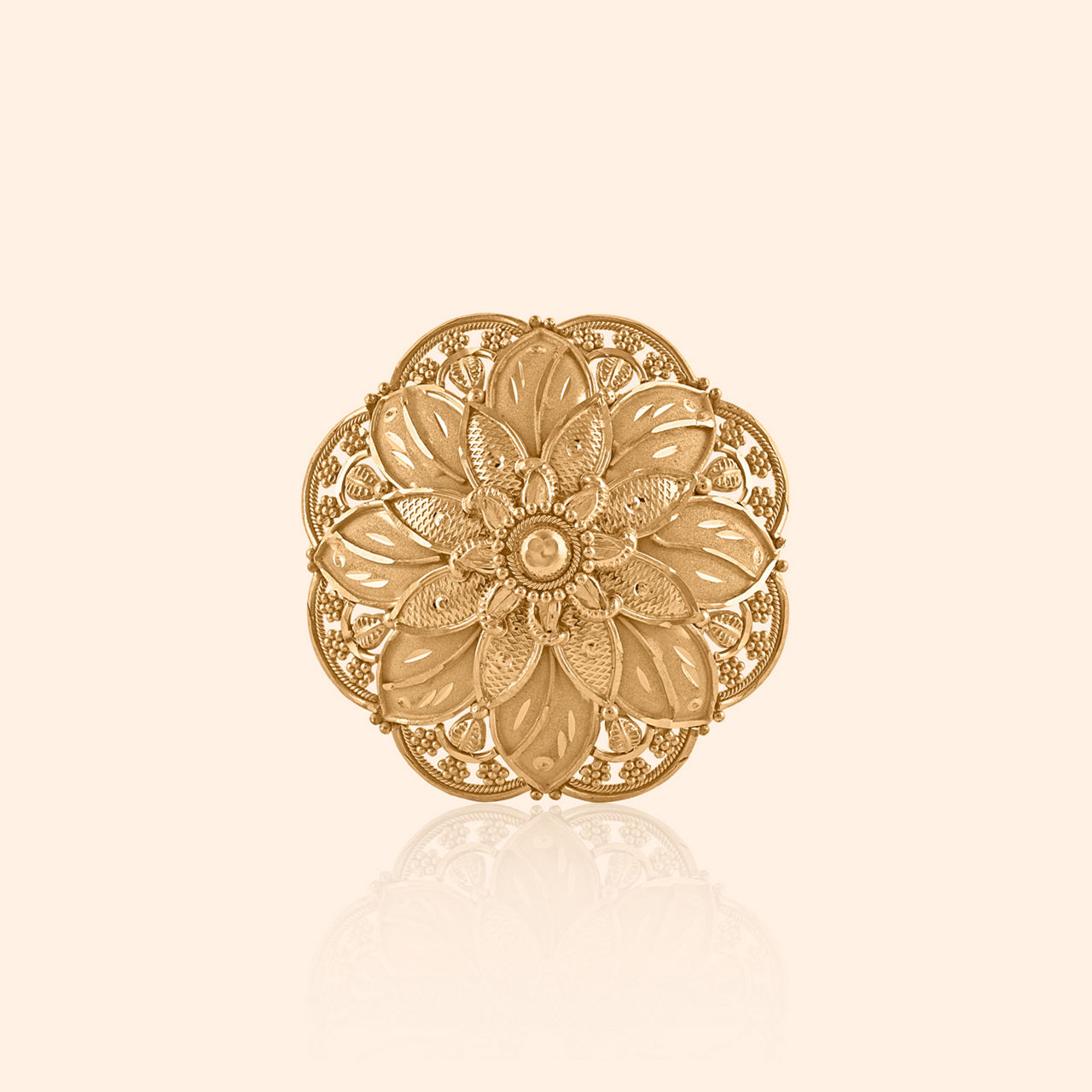 Kala Mahal Gold Ring By Indriya - Aditya Birla Jewellery