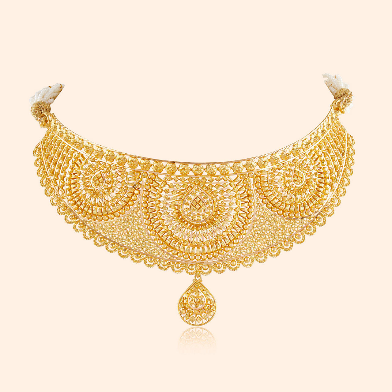 Rahini Gold Necklace By Indriya - Aditya Birla Jewellery