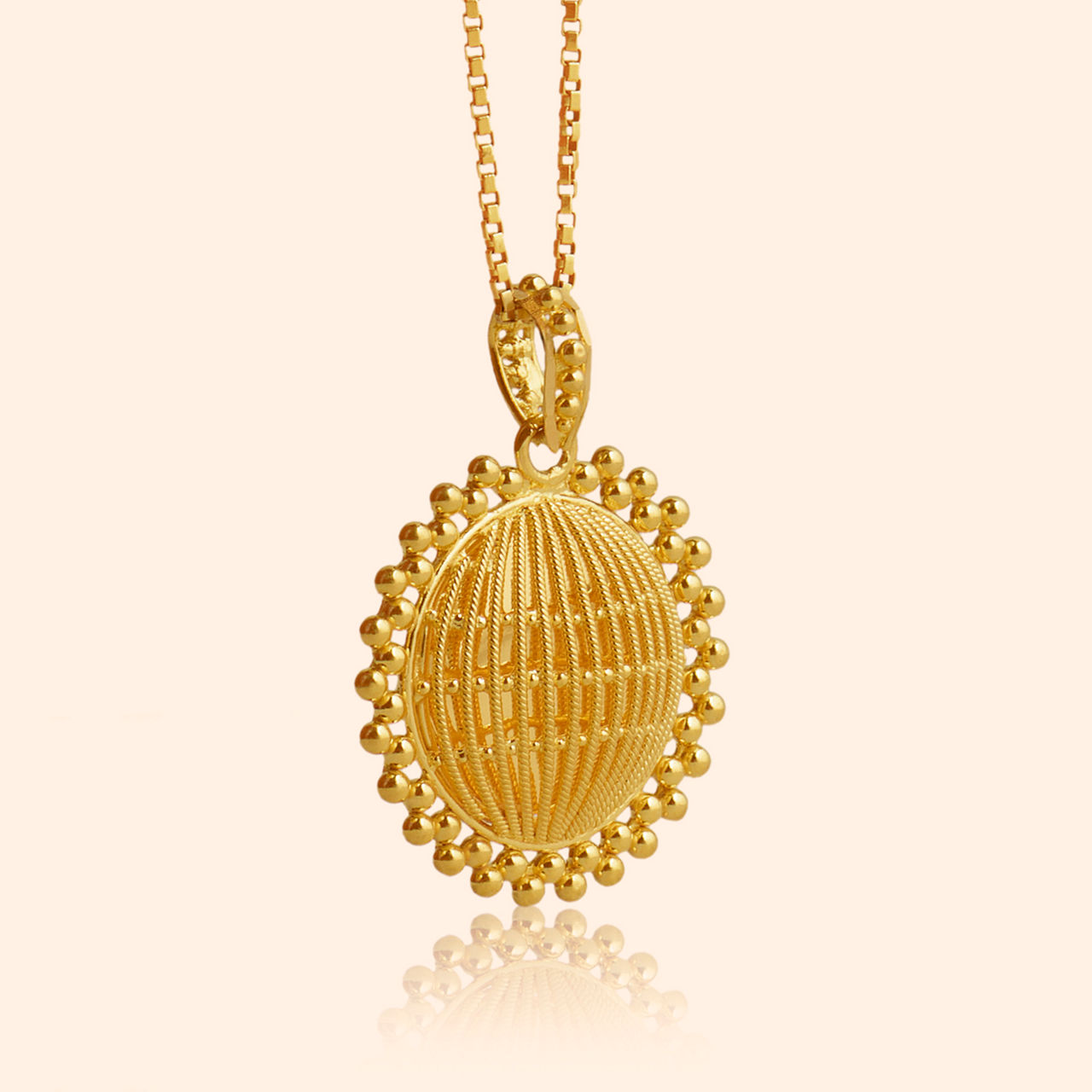 Radiant Reflections Gold Pendant By Indriya - Aditya Birla Jewellery