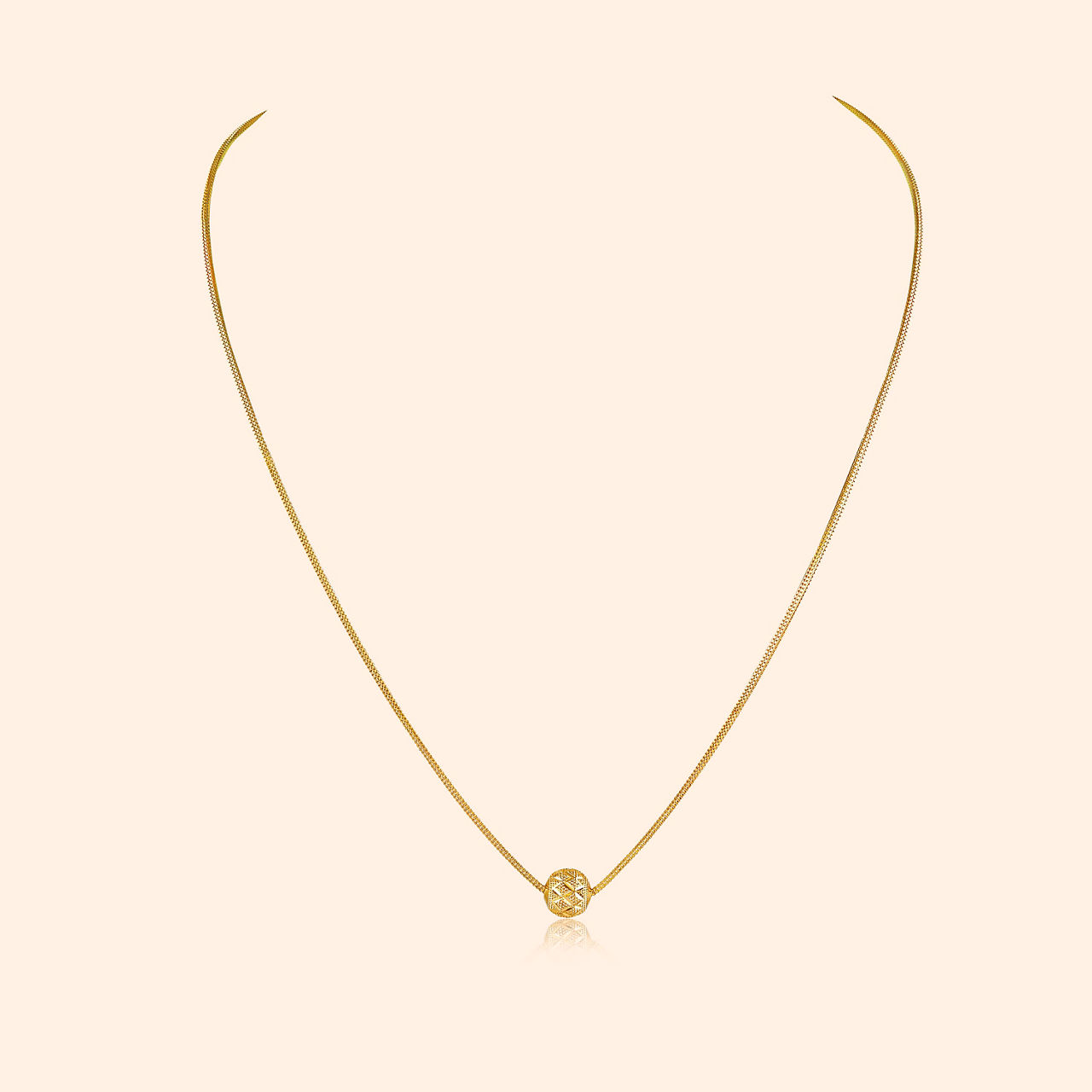Iverna Gold Chain By Indriya - Aditya Birla Jewellery