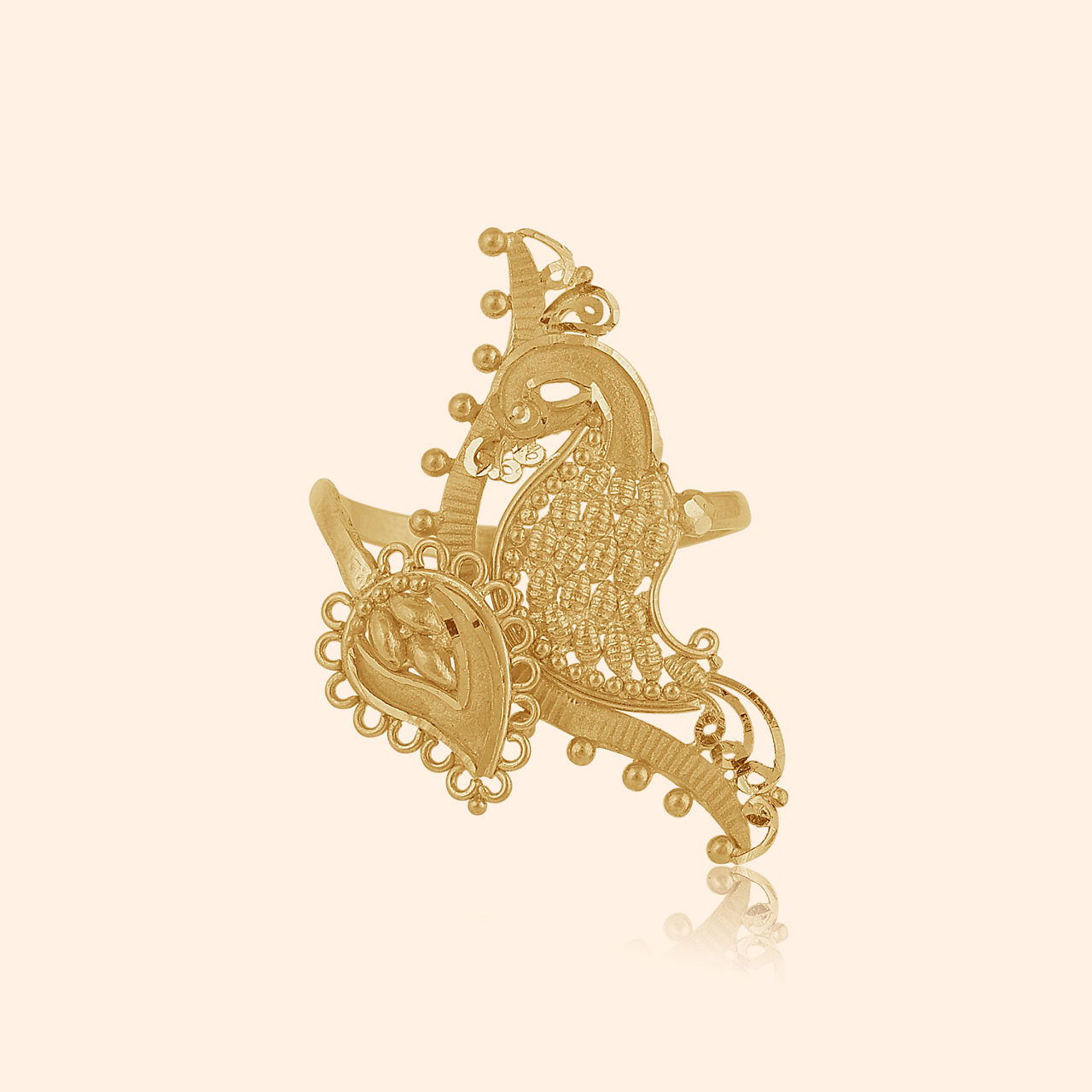 Mayuragini Gold Ring